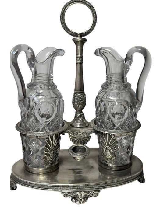 Oliekan - .800 zilver - Huilier, vinaigrier, argent., Antiek en Kunst, Antiek | Zilver en Goud