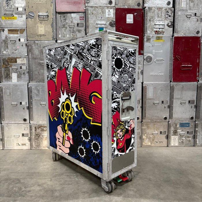 Driessen - Trolleys van luchtvaartmaatschappijen - Vliegtuig, Antiek en Kunst, Antiek | Wandborden en Tegels