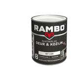Rambo Pantserlak Deur en Kozijn Wit 0.75L, Doe-het-zelf en Bouw, Verf, Beits en Lak, Verzenden, Nieuw, Wit