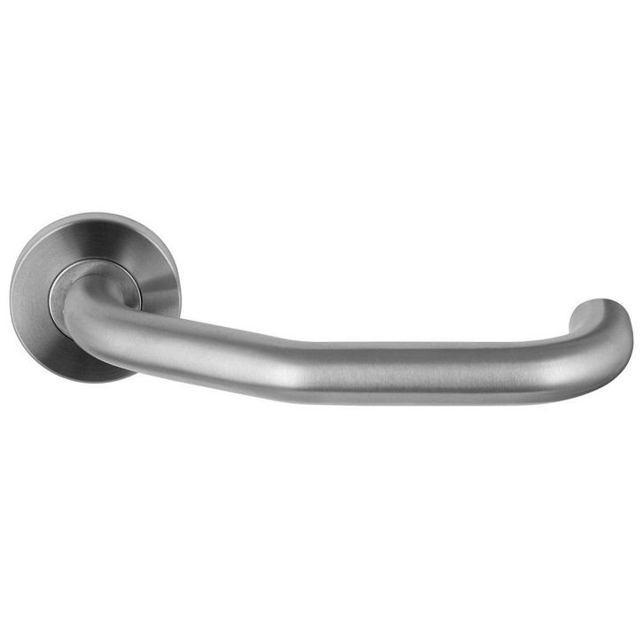 Deurklink op rozet CARICE rvs mat, Doe-het-zelf en Bouw, Hang- en Sluitwerk, Klink of Kruk, Nieuw, Overige materialen