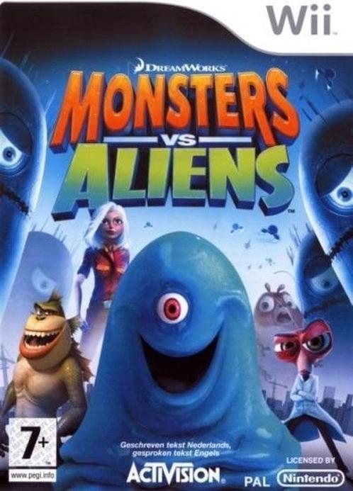 Monsters vs Aliens (Wii Games) (Nintendo Wii), Games en Spelcomputers, Games | Nintendo Wii, Zo goed als nieuw, Ophalen of Verzenden