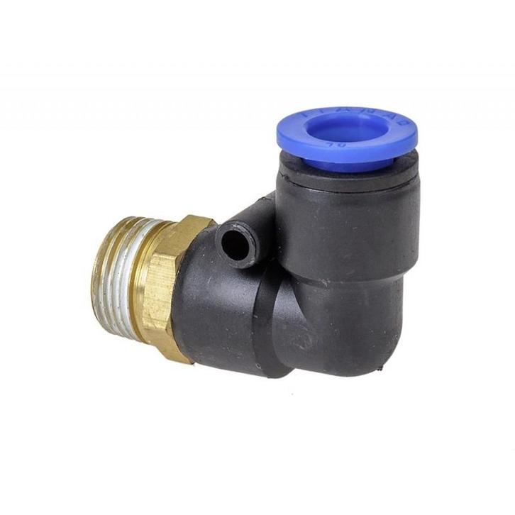 Messing - kunststof kniestuk aansluiting voor straalketel, Doe-het-zelf en Bouw, Gereedschap | Overige machines, Ophalen of Verzenden