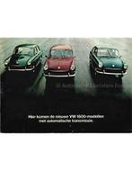1968 VOLKSWAGEN 1600 BROCHURE NEDERLANDS