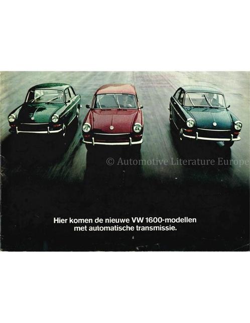 1967 VOLKSWAGEN 1600 BROCHURE NEDERLANDS, Boeken, Auto's | Folders en Tijdschriften