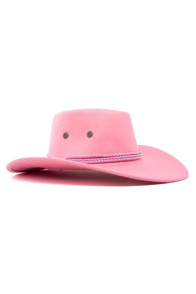 Cowboyhoed Roze Suedelook Roze PU Suede Cowboy Western Hoed, Kleding | Dames, Carnavalskleding en Feestkleding, Nieuw, Ophalen of Verzenden