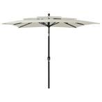 vidaXL Parasol 3-laags met aluminium paal 2,5x2,5 m, Tuin en Terras, Verzenden, Nieuw