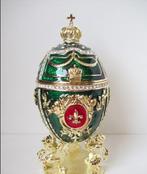 Sieradendoos - Big green Imperial egg - Fabergé style -