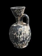 Oud-Grieks Keramiek Zwarte glazuur Lekythos. Spaanse