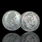 France. Louis Philippe I. 5 Francs 1831/1832 (2 monnaies)
