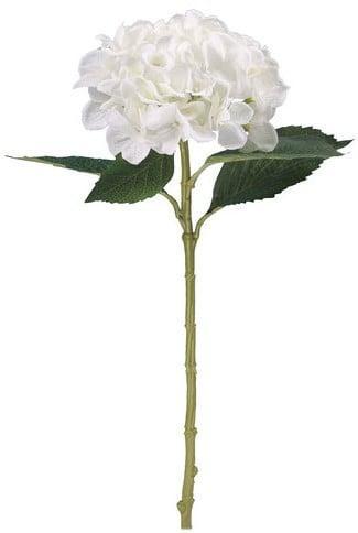Hortensia Hydrangea Ivoorwit Zijdenbloem 51 cm, Huis en Inrichting, Woonaccessoires | Kunstplanten en Kunstbloemen, Nieuw