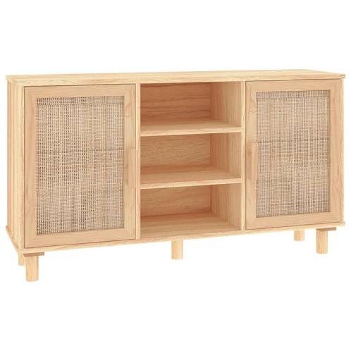 Bruin Dressoir 105cm Rattan|Retour Deal | -35%, Huis en Inrichting, Kasten | Dressoirs, 100 tot 150 cm, 25 tot 50 cm, Nieuw, Verzenden