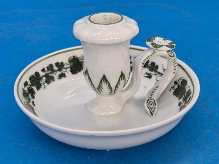 Kandelaar Meissen – kaarsenhouder met schotel – porselein,, Antiek en Kunst, Antiek | Meubels | Tafels
