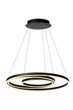 Lucide TRINITI - Hanglamp 80cm Zwart 3000K dimbaar, Verzenden, Nieuw, Metaal, Trendy verlichting