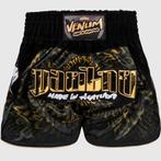 Venum Muay Thai Vechtsport Broek Attack Zwart Goud, Kleding | Heren, Sportkleding, Verzenden, Zwart, Vechtsport, Venum