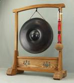 No brand - Bronze Gong Dora with Wooden Stand and Mallet –