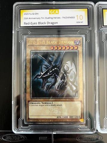 Konami - 8 Card - Yu-Gi-Oh! - Red-Eyes Black Dragon Graded