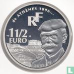 Frankrijk 1½ euro 2003 (PROOF) From Athens 1896 to Athen.., Postzegels en Munten, Verzenden, Goud, Overige waardes, Frankrijk