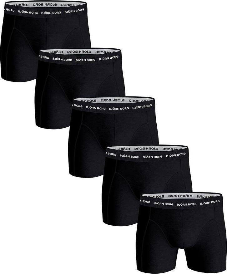 Bjorn Borg Boxers Cotton Stretch 5-Pack Zwart maat L Heren, Kleding | Heren, Ondergoed, Zwart, Boxer, Verzenden