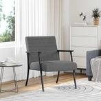 vidaXL Fauteuil Donkergrijs 59 x 75 x 78 cm Stof, Huis en Inrichting, Fauteuils, Verzenden, Nieuw