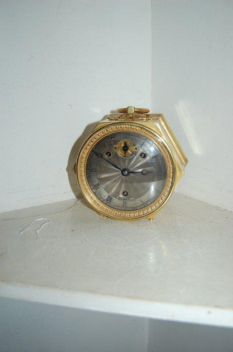 Officierspendule (reisklok) Empire Brons - 1800-1850 - met, Antiek en Kunst, Antiek | Klokken