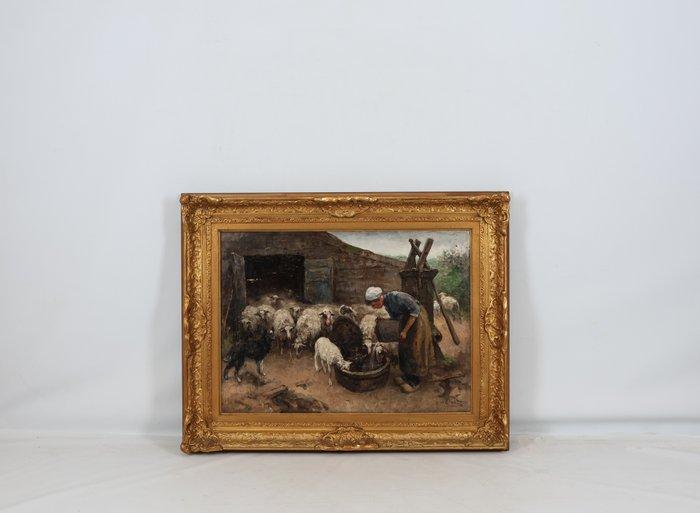 Willem Hendrik van der Nat (1864-1929) - Water voor de, Antiek en Kunst, Kunst | Schilderijen | Klassiek