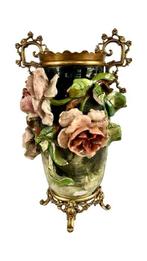 Vase - Faïence, Bronze - Barbotine