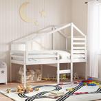 vidaXL Kinderbedhuisje 198x87x113 cm massief grenenhout wit, Verzenden, Nieuw