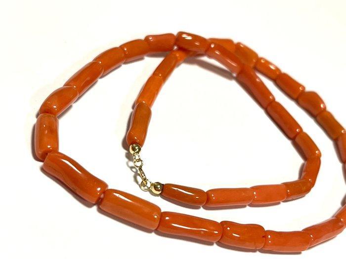 Koraal - 18 karaat - Geel goud - Halsketting, Antiek en Kunst, Curiosa en Brocante