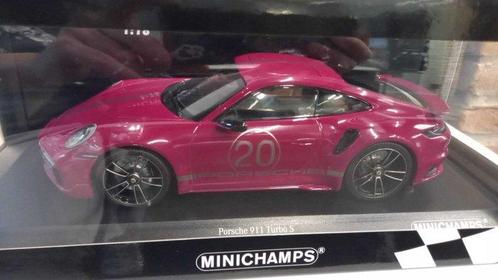 Minichamps 1:18 - Modelauto - Porsche 911 Turbo S with, Hobby en Vrije tijd, Modelauto's | 1:5 tot 1:12