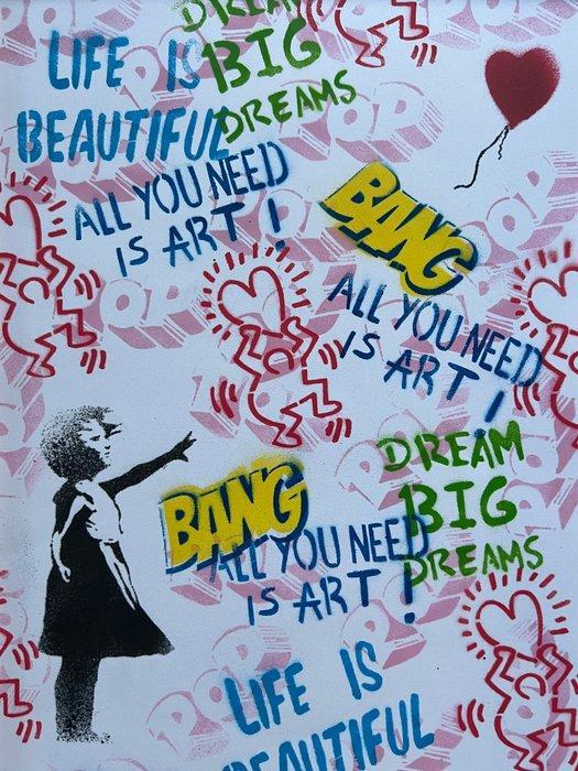 Koen Betjes (1992) - Banksy Series: Balloon Girl x StreetArt, Antiek en Kunst, Kunst | Designobjecten