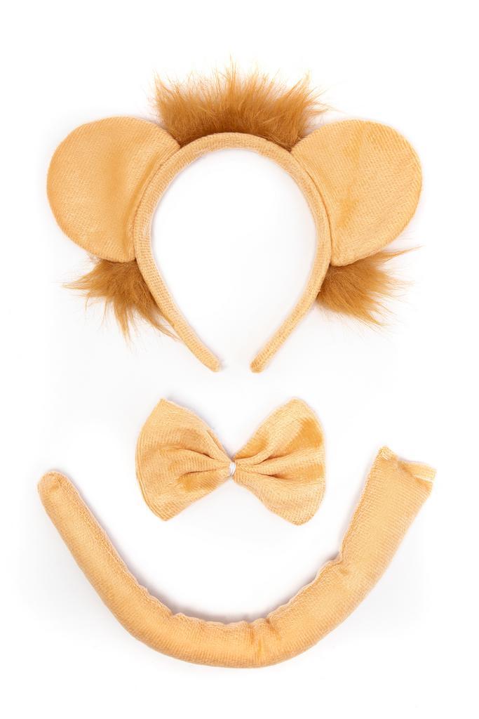 Leeuw Beige Haarband Oren Strik Staart Diadeem Set Lichtbrui, Kleding | Dames, Carnavalskleding en Feestkleding, Nieuw, Ophalen of Verzenden