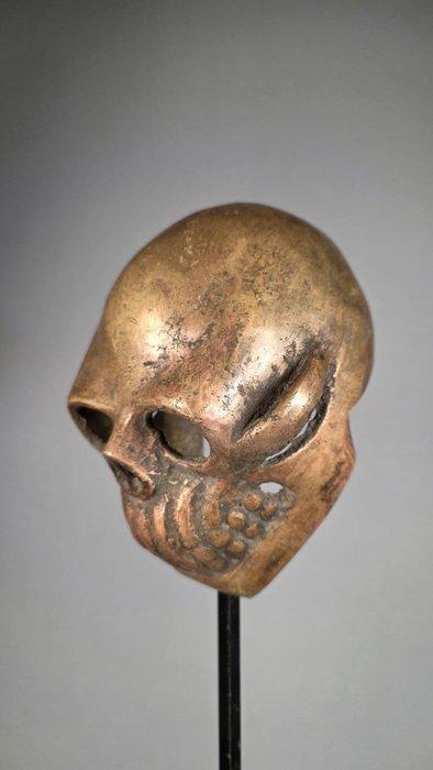 Bronzen Hoofd - Ibibio - Nigeria (Zonder minimumprijs), Antiek en Kunst, Kunst | Niet-Westerse kunst