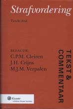 Tekst & commentaar - Strafvordering 9789013113709, Prof. mr. Tineke Cleiren, prof. mr. Jan Crijns, dr.mr. Rino Verpalen, J.F. Nijboer