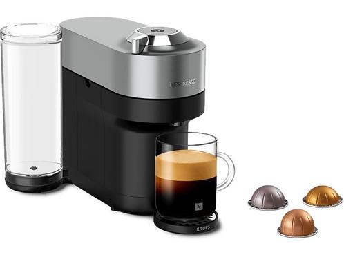 Krups -  Nespresso Nespresso Vertuo Titan Zilver, Elektronische apparatuur, Koffiezetapparaten, Koffiepads en cups, Nieuw, Afneembaar waterreservoir