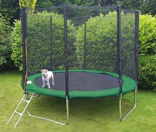 Grote trampoline 244 cm met veiligheidsnet en ladder - Gr..., Kinderen en Baby's, Speelgoed | Buiten | Trampolines, Nieuw, Ophalen of Verzenden