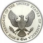 États-Unis. Silver medal 1961 May 31 John Kennedy - USA and, Postzegels en Munten