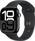 Apple Watch Series 10 GPS 46mm Jet Black Ink slimme horloges, Handtassen en Accessoires, Verzenden, Nieuw