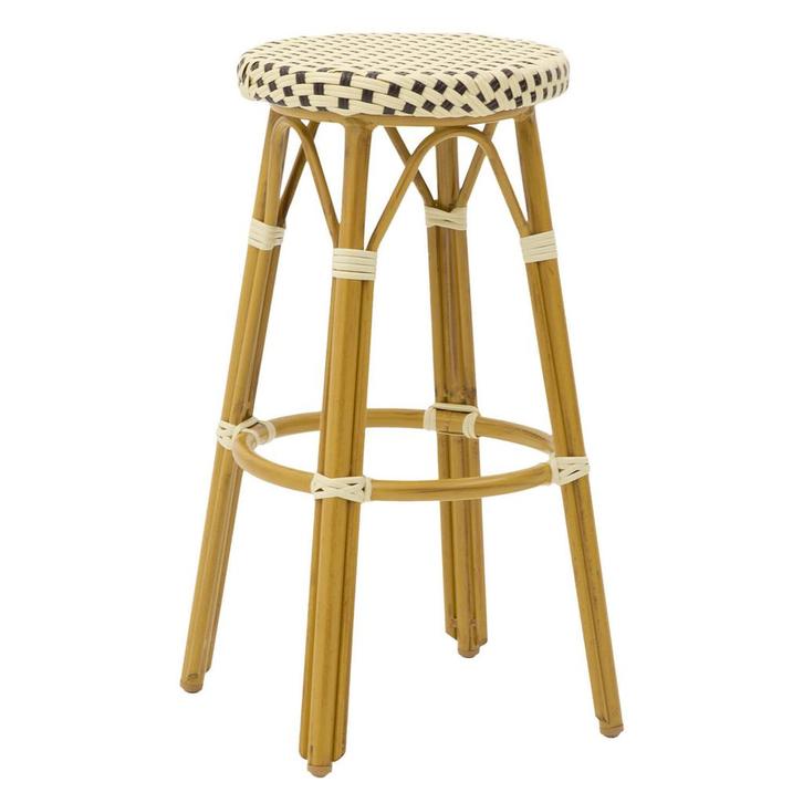 Barkruk | HAVANA | Aluminium Rotan/Aluminium | Creme |, Zakelijke goederen, Horeca | Keukenapparatuur, Nieuw in verpakking, Verzenden