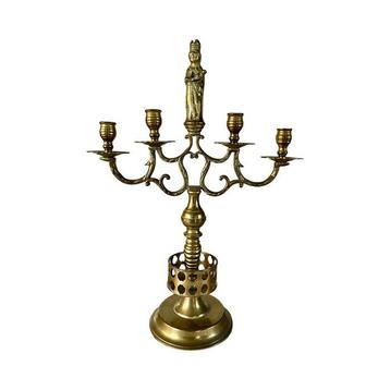 Candélabre - Bronze - Candélabre à la vierge