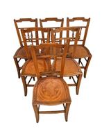 Chaise (6) - Bois - 6 chaises du XXe siècle, Antiquités & Art