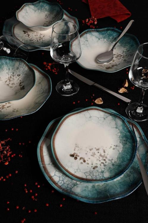 24-delige serviesset Wes | Hermia, Huis en Inrichting, Keuken | Servies, Nieuw, Porselein, Verzenden