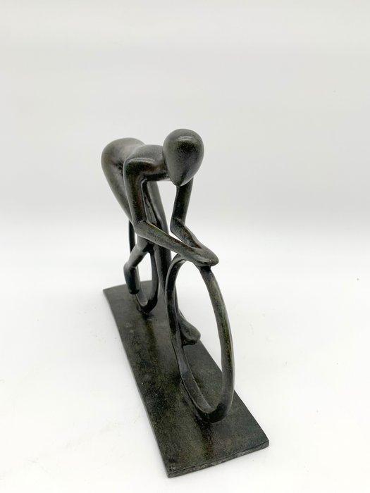 Figure - Wielrenner - 21 cm - Bronze, Antiek en Kunst, Curiosa en Brocante