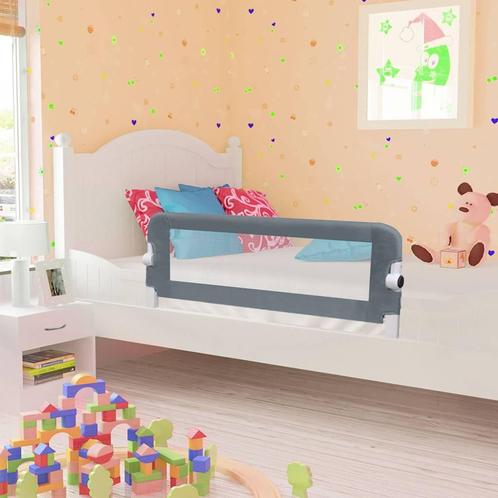 vidaXL Bedhekje peuter 102x42 cm polyester grijs, Kinderen en Baby's, Traphekjes, Nieuw, Verzenden