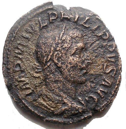 Empire romain. Philippe Ier (244-249 apr. J.-C.). Sestertius, Timbres & Monnaies, Monnaies | Europe | Monnaies non-euro