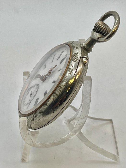 Remontoir Cilindro . Argentan Depose’ 10 Rubis . - 1850-1900, Handtassen en Accessoires, Horloges | Heren