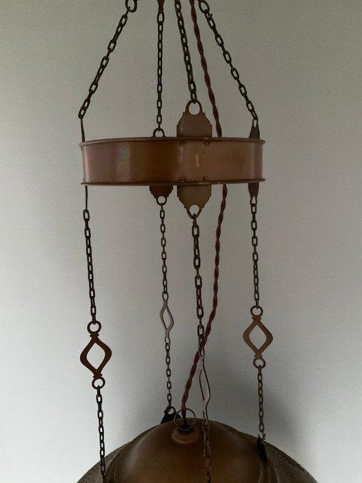 Lamp - Koper - Art Deco hanglamp, Antiek en Kunst, Kunst | Designobjecten