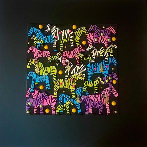 Nerida - Fairy zebras, Antiek en Kunst, Kunst | Schilderijen | Modern
