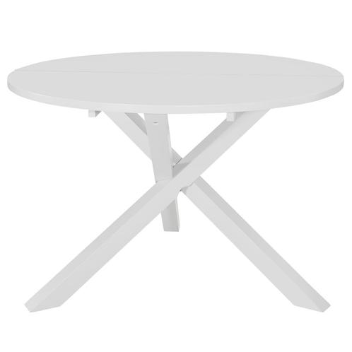 vidaXL Eettafel 120x75 cm MDF wit, Huis en Inrichting, Tafels | Eettafels, Nieuw, Verzenden
