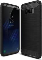 Samsung Galaxy S8 Carbon Fiber Style Case Zwart, Verzenden