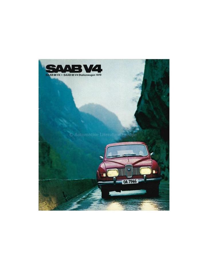 1970 SAAB 95 96 V4 BROCHURE NEDERLANDS, Boeken, Auto's | Folders en Tijdschriften